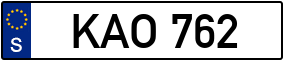 Trailer License Plate